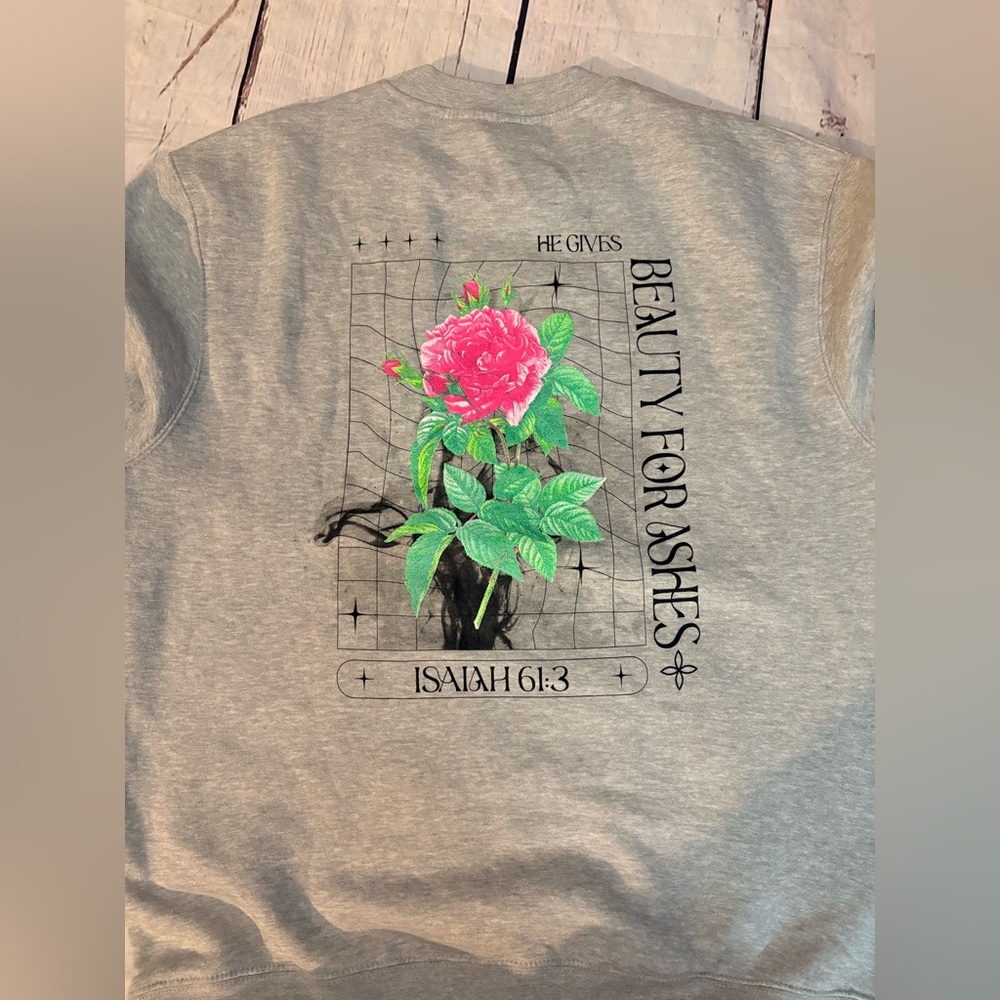 Isaiah crew neck heather gray women’s large